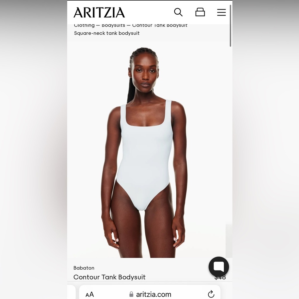 Aritzia Babaton Contour Tank Bodysuit